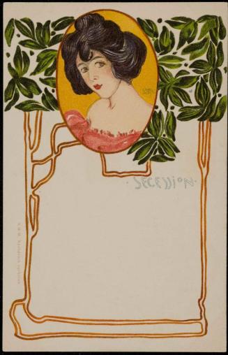 Dark-haired woman in a red dress