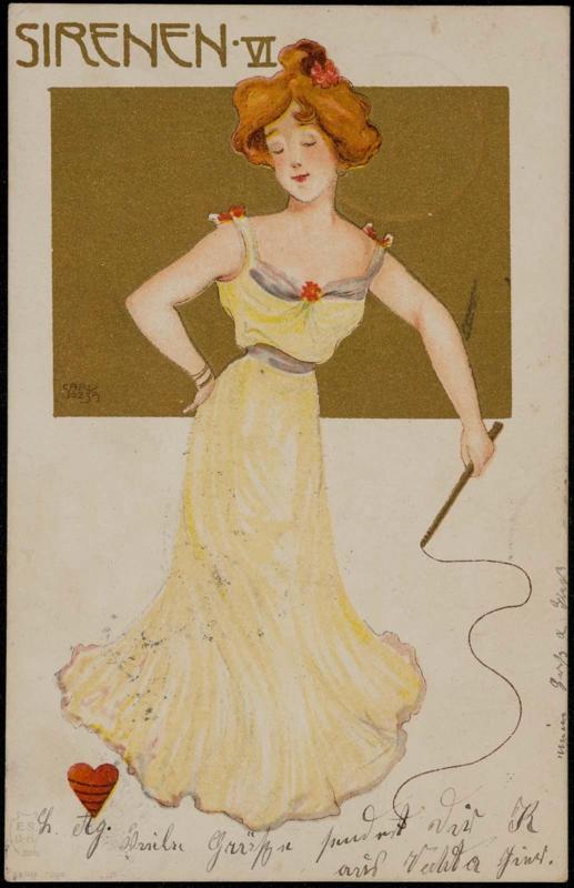 Woman in a yellow dress, from the series Sirens