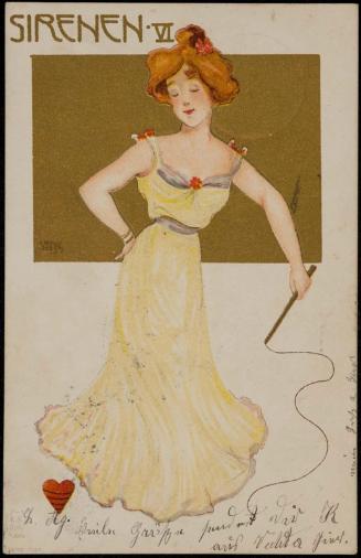 Woman in a yellow dress, from the series Sirens