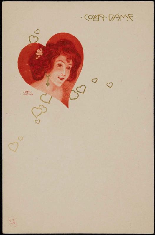 Woman enclosed in a heart, from the series Lady Hearts