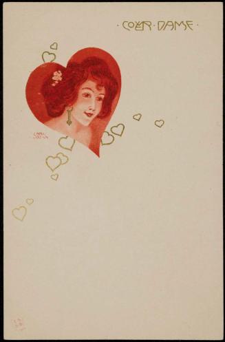 Woman enclosed in a heart, from the series Lady Hearts