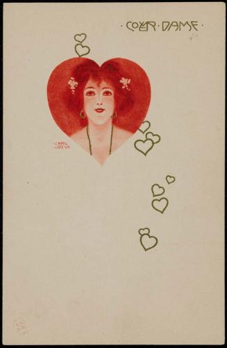 Woman enclosed in a heart, from the series Lady Hearts