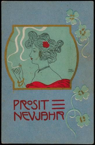 Woman smoking, from the series Happy New Year