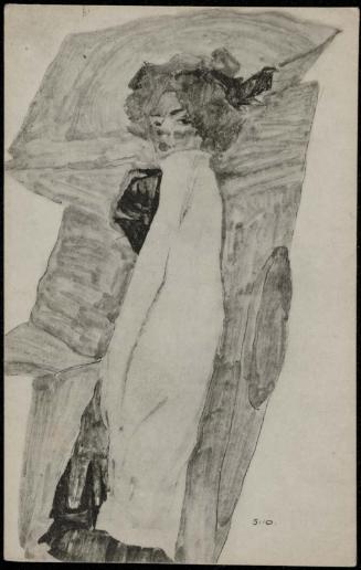 Obscured nude woman