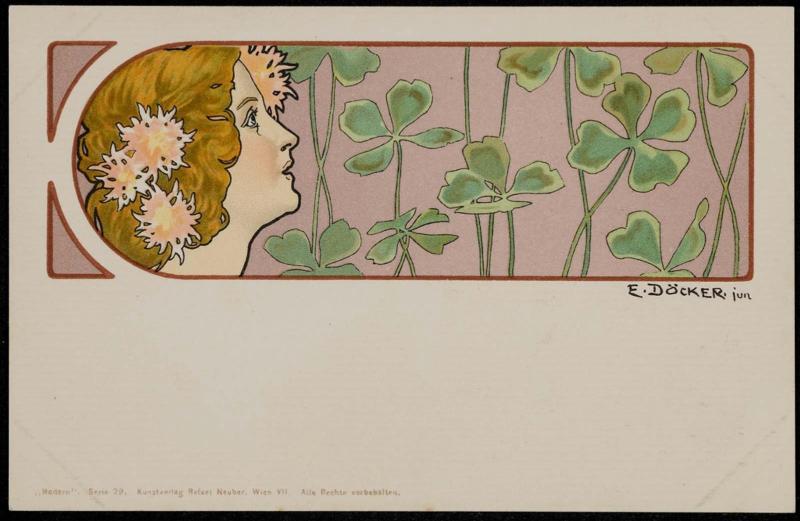 Green clovers, from the series Modern