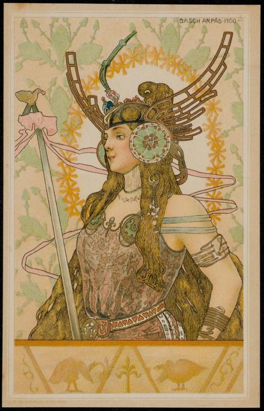 Woman warrior with birds