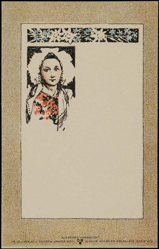Woman and floral patterns