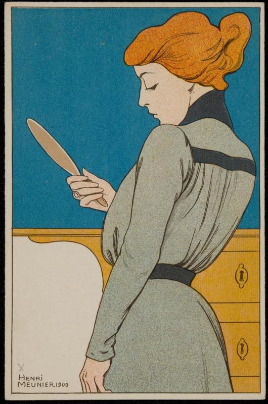 Gazing in the mirror, from the series Their Gestures