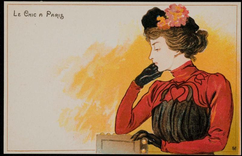 Card twelve, from the series The Chic in Paris