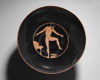 Drinking cup (kylix) with scenes of revelry