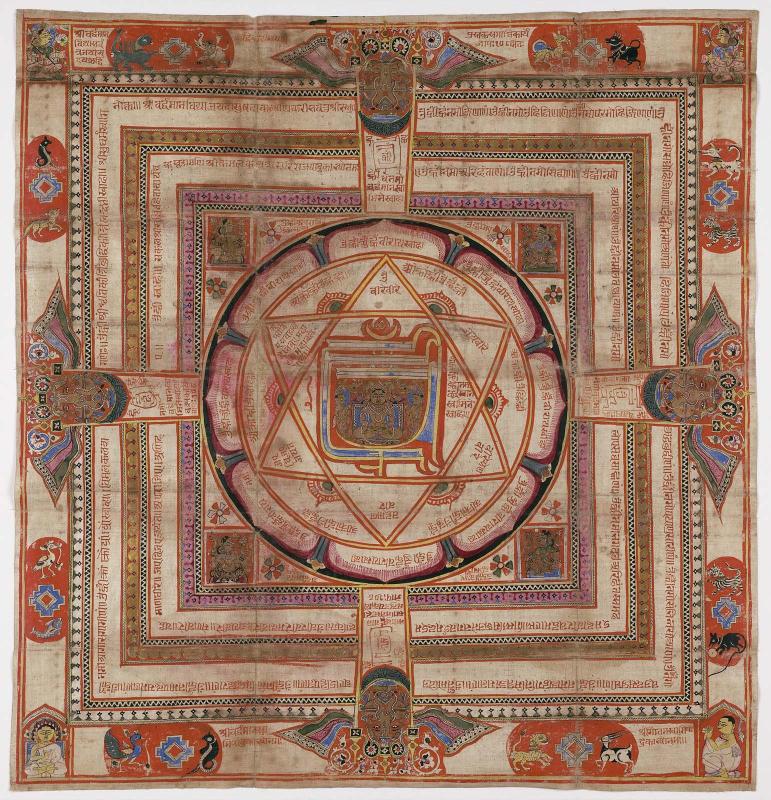 Jain Mandala with Varddhamana in the center