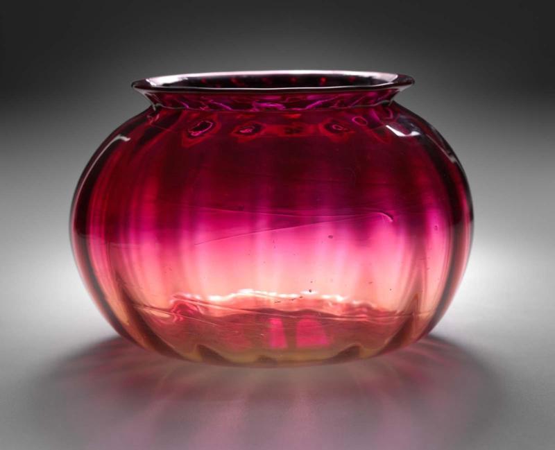 "Amberina" vase