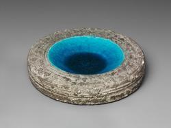 "Desert" plate (turquoise)