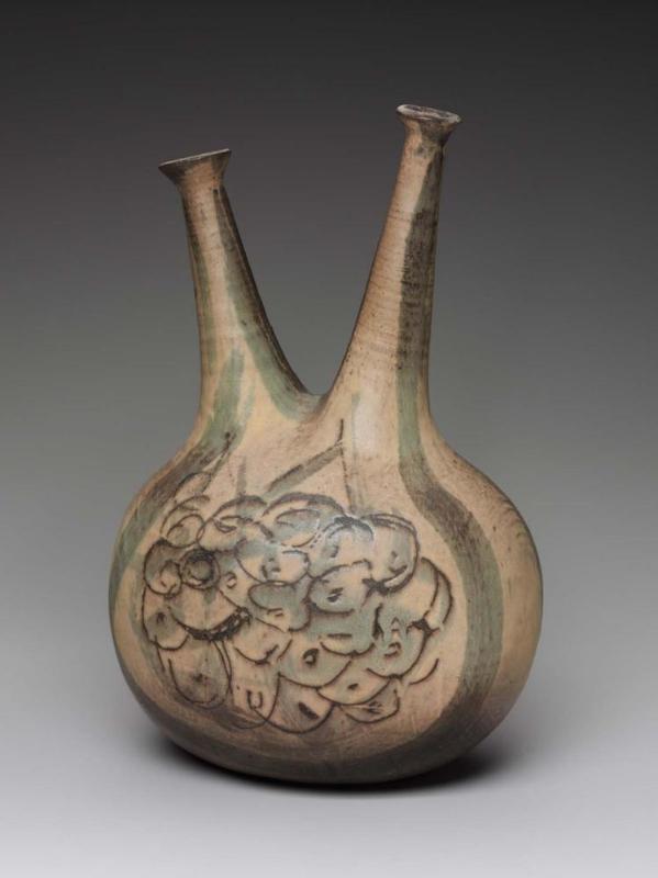 Bottle with two long necks