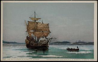 The Mayflower in Plymouth Harbor. 5931