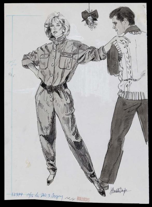 Couple in leisurewear (woman in jumpsuit)