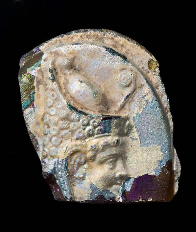 Cameo fragment with head of youthful Pharaoh
