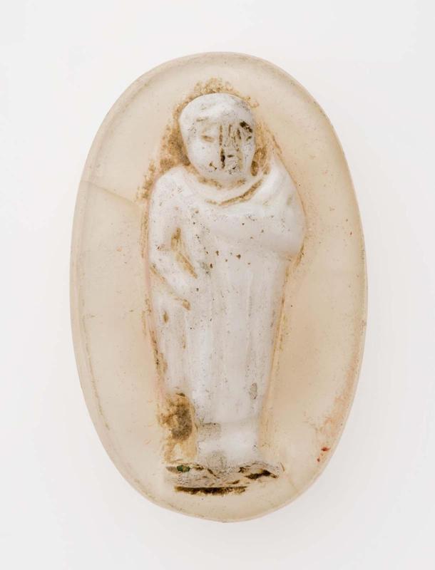 Cameo with a standing figure