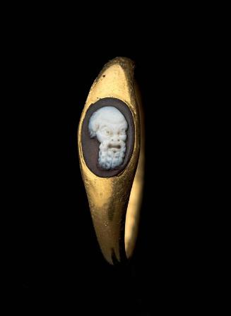 Ring with cameo of a theater mask