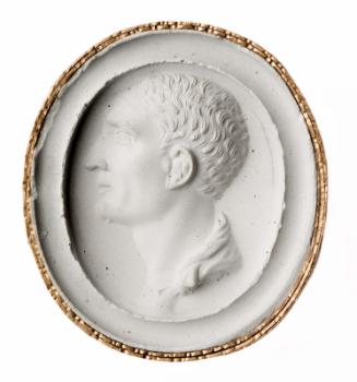 Oval gem with bust of man