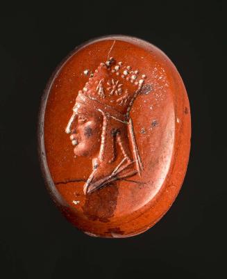 Oval gem with head of Tigranes II of Armenia