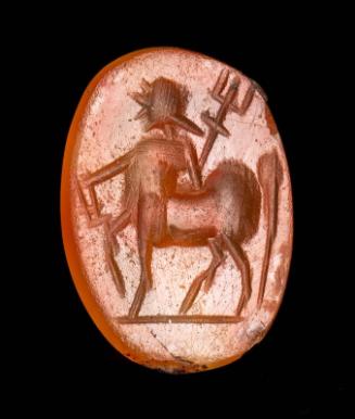 Oval gem with centaur
