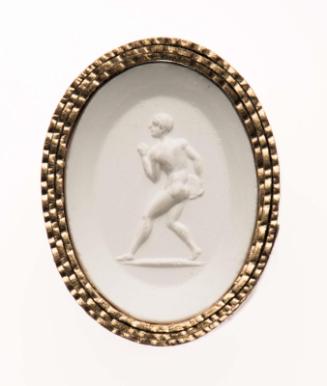Oval gem with Diskobolos