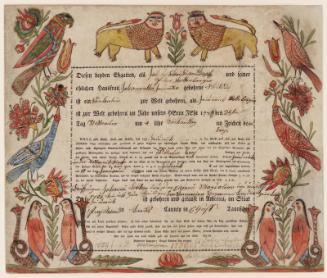 Birth and Baptism Certificate of Frederich Rottenberger