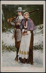 Priscilla and John Alden. 8790