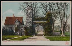 Entrance to Pittsfield Cemetery, Pittsfield, Mass. 10090