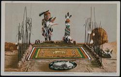 Altar of the Snake Fraternity  of the Hopi Indians, in Albuquerque Indian Museum. 10985