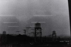 Untitled (electrical lines and water tower)
