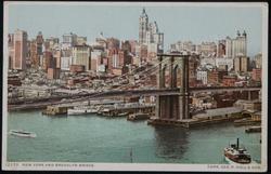 New York and Brooklyn Bridge. 12335