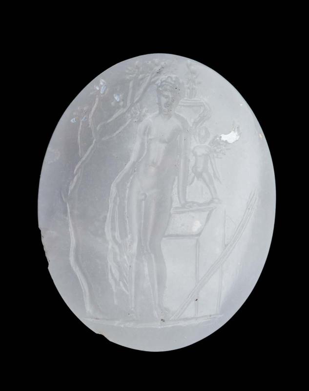 Oval gem with Narcissus