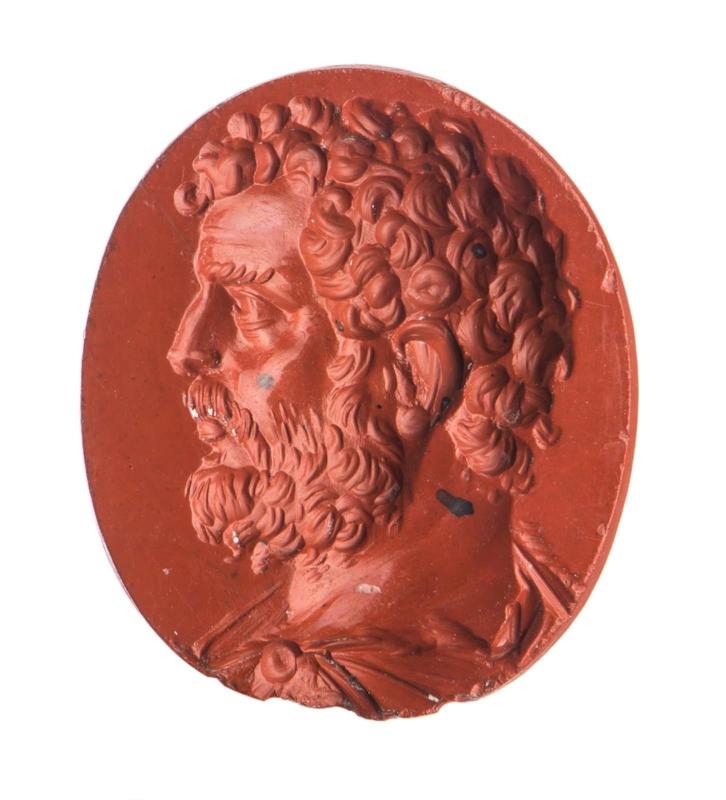 Oval gem with bust of Aelius Verus