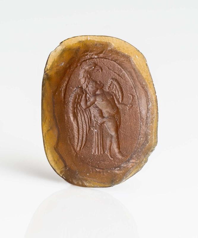 Oval gem with Ganymede and eagle