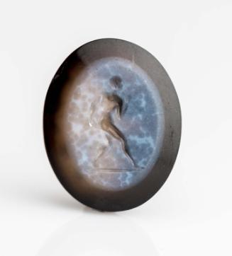 Oval gem with Diskobolos