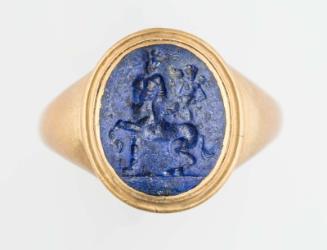 Oval gem with centaur and Eros