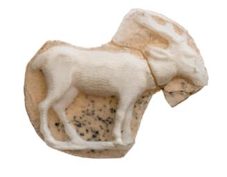 Cameo fragment with a goat