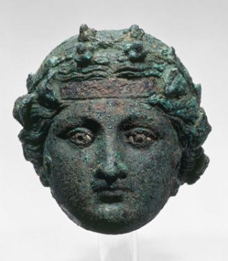 Head of a statue of Dionysos