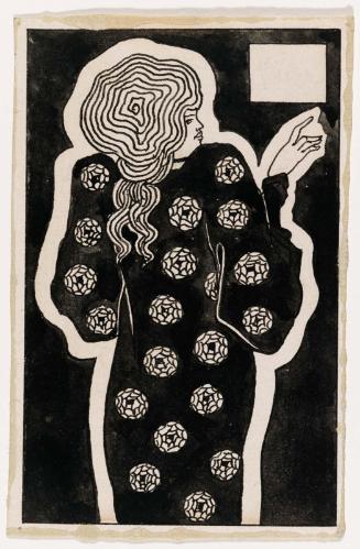 Drawing for chapter heading to Morte d'Arthur