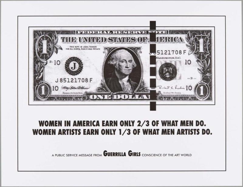 Women in America Earn Only 2/3 of What Men Do. Women Artists Earn Only 1/3 of What Men Do