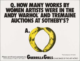 Q. How Many Works By Women Artists Were In The Andy Warhol And Tremaine Auctions At Sotheby's?