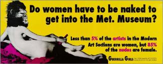 Do Women have to be Naked to Get Into the Met Museum?
