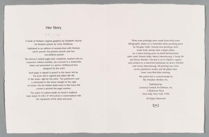 Her Story (colophon)