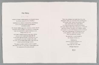 Her Story (colophon)