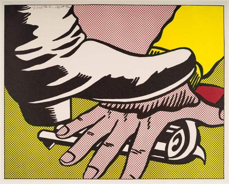 "Boot Stepping on Hand"
