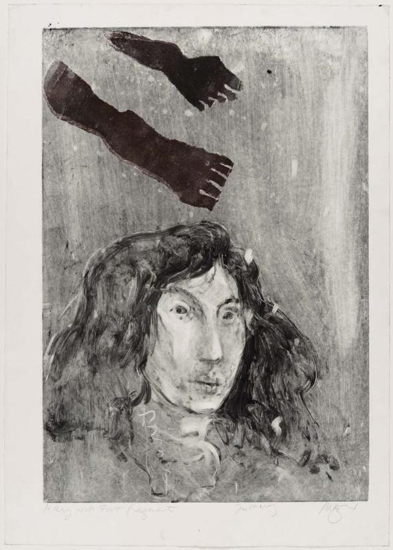 Mary with Foot Fragments