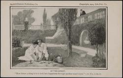 Bitter-Sweet. "How bitter a thing it is to look into happiness through another man's eyes." - As You Like It. 14012