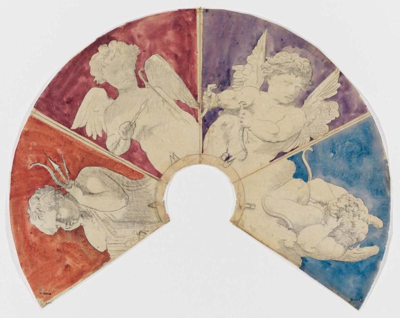 Study for interior decoration: Four Cupids